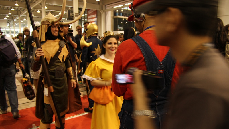 Illustration for article titled New York Comic-Con 2011 Day Four Cosplay with Dead Space Kid and Super Friends